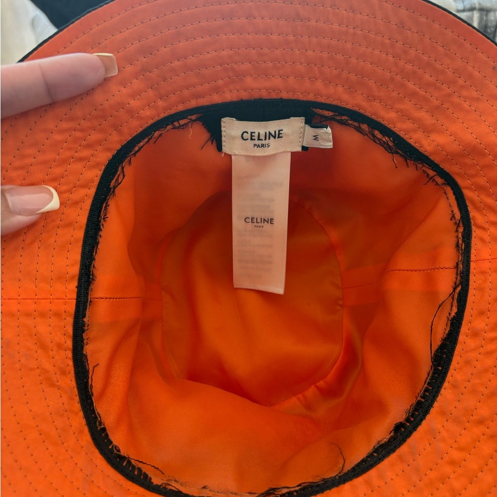 Celine Quilted Black Bucket Hat - Picture 3 of 3